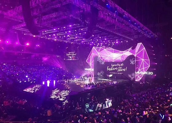 Outside Stage Rental Led Display Pixel Pitch P4.81mm With 80mm Thin Cabinet