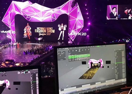 Outside Stage Rental Led Display Pixel Pitch P4.81mm With 80mm Thin Cabinet