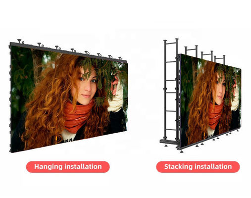 Full Color Indoor Rental LED Display , Stage Rental LED Video Wall P3.9 P4.8