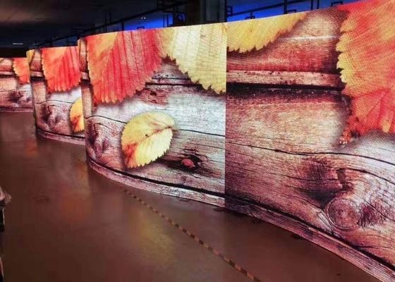 P3.91mm Curved Led Video Wall Wide Viewing Angle For Outdoor Stage Events