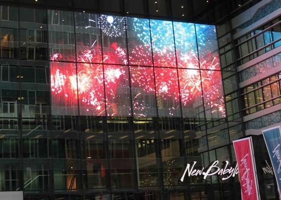 Outdoor Fixed Mesh Transparent LED Display Screen Waterproof 1x1m