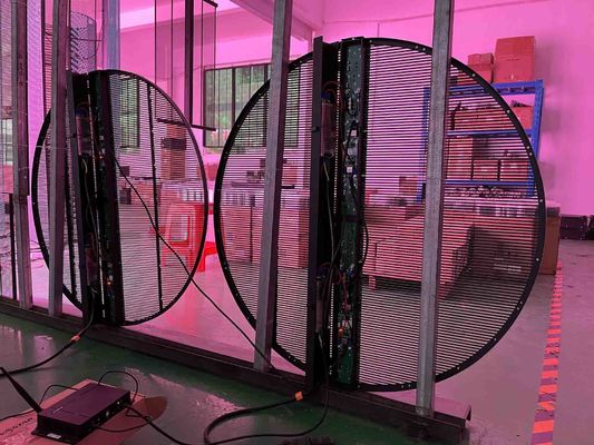 Customized Transparent LED Display Screen Creative Circle LED Screen