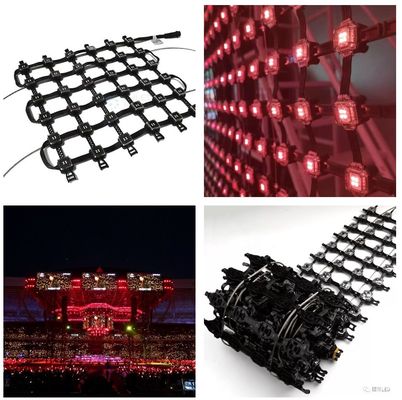 Foldable Led Mesh Screen IP66 Waterproof For Outdoor Advertising