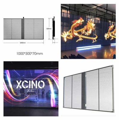 Outdoor Indoor LED Mesh Screen Transparent For Glass Window