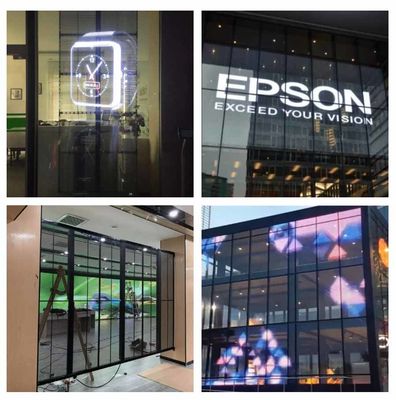 Outdoor Indoor LED Mesh Screen Transparent For Glass Window