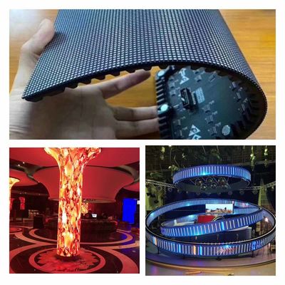 Curved Flexible LED Screen Display 240X120mm For Indoor Multipurpose