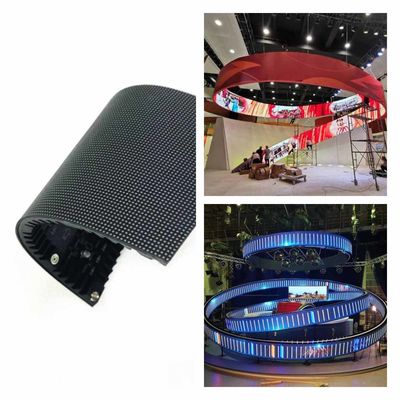 Indoor Curved Flexible LED Screen Display Soft LED Module 320X160mm Front Maintenance