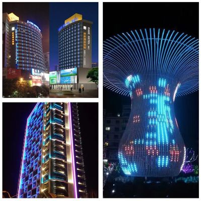 Linear Outdoor LED Strip Light RGBW Full Color IP66 Waterproof DMX512