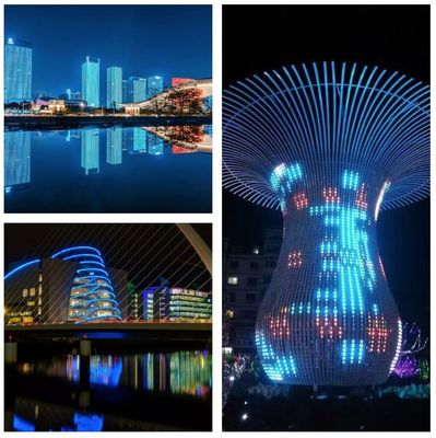 Waterproof DMX512 RGBW Linear Light SMD5050 48VDC Full Color