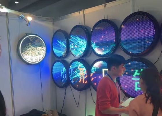 Waterproof Round Creative LED Display Screen With Meanwell Power Supply 6000 Nits