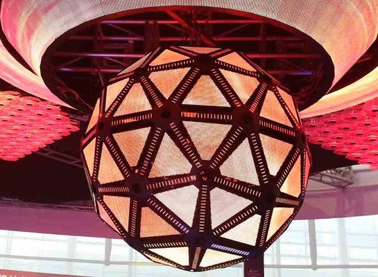 2m Diameter Creative Led Display Screen Pixel 4mm For Video Pictures