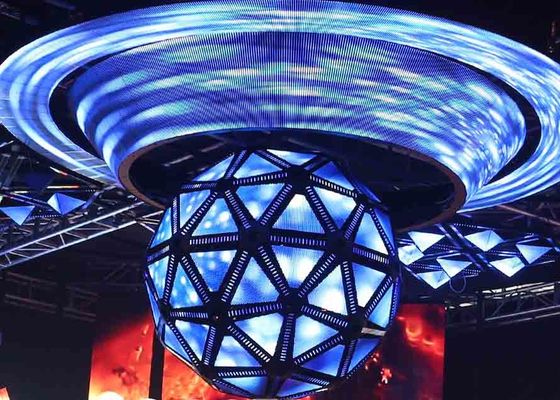 2m Diameter Creative Led Display Screen Pixel 4mm For Video Pictures