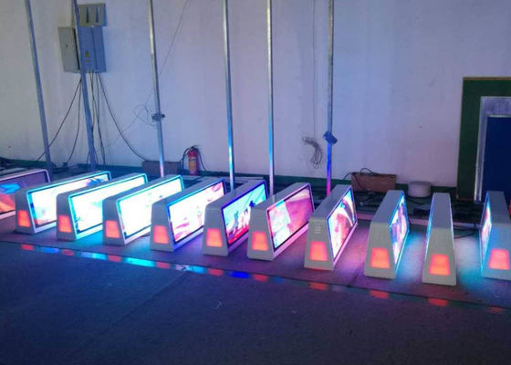 Creative Taxi Roof LED Display Screen For Advertising Media Billboard