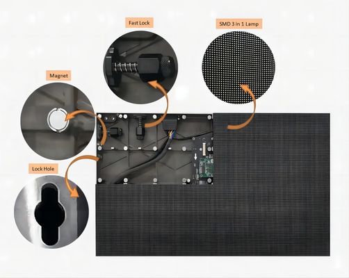 640X360mm HD LED Display Small Pixel Pitch P1.2mm High Refresh Rate 3840HZ