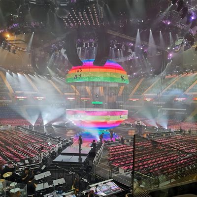 Outdoor Rental Stage LED Display Screen P3.9mm 500X500mm For Events Backdrop