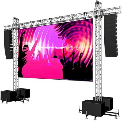 P4.8mm Outdoor Rental LED Display With Panel 500x500mm 3840Hz Refresh Rate