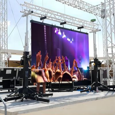 Die-casting Aluminum Cabinet Outdoor 500x1000mm P4.81 LED Video Wall