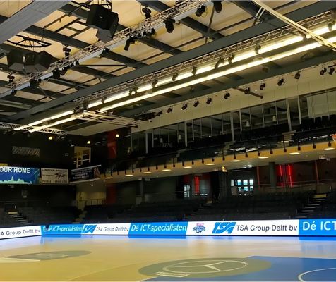 Indoor Basketball Stadium LED Screen Banner No Flicker Scrolling