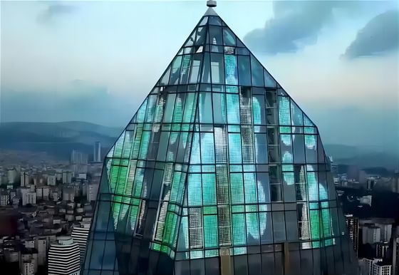 Outdoor Flexible LED Mesh Screen Curtain High Brightness High Refresh Rate