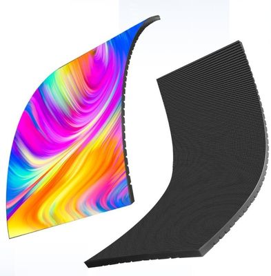 Soft Curved LED Screen Panel Flexible For Indoor 240X120mm Front Service