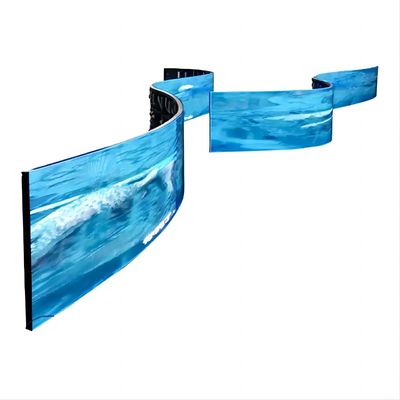 Outdoor Curved Flexible LED Screen Display Panel Soft 3D Naked Eye