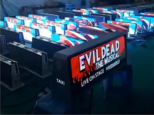 Outdoor Creative LED Display Screen Digital Taxi Top LED Sign