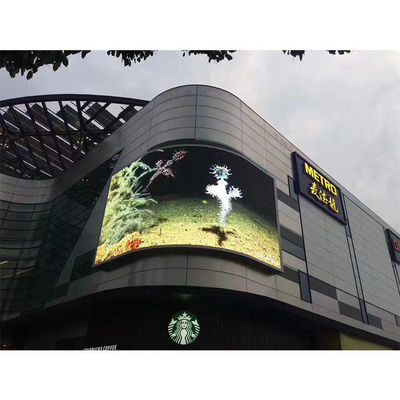 P4 Outdoor Full Color Fixed Curved Flexible Led Display 3D Advertising Led Video Wall Screen