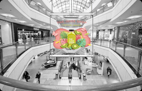 Self-Adhesive P6.25 Led Transparent crystal Film Display Panel For Glass flexible lamination electronic advertising scre