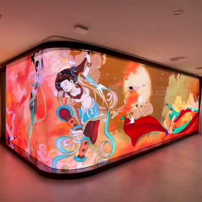 Easy Quick Installing Adhesive Transparent Led Screen P5 P6 P8 P10 P16 P20 Flexible Transparent Led Film Display