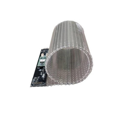 Easy Quick Installing Adhesive Transparent Led Screen P5 P6 P8 P10 P16 P20 Flexible Transparent Led Film Display
