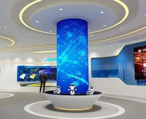 Cylinder Led Screen Panel Indoor LED Flexible Soft Module LED Video Ball Screen