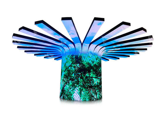 SMD Full Color Indoor Customized Flexible LED Panel Column Cylinder Soft LED Screen P1.875 P2 P2.5 P3 Curved LED Display
