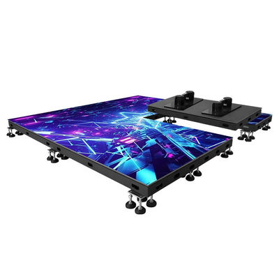 P4.8 Indoor Full Color Interactive Digital Dance Floor Led Display Floor Tile Led Stage Wedding Screen Touch Screen Type