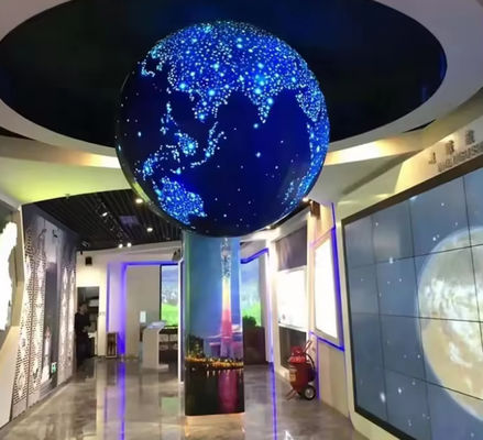 LED Ball And Creative Circular Cube Cylinder Curved Rgb Flexible LED Screen Indoor P2 P3 P4 Round Spherical Led Display