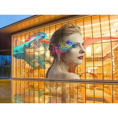 Transparent LED Screen Display Clear Glass Window LED Transparent Video Wall Flexible Panel High  BrightnessLED Screen