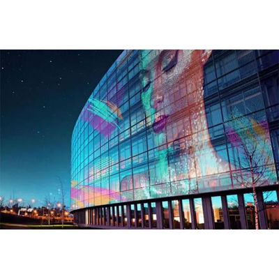 Transparent LED Screen Display Clear Glass Window LED Transparent Video Wall Flexible Panel High  BrightnessLED Screen