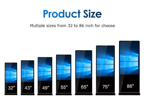 55'' Outdoor Video Advertising Screen Waterproof LCD TV 1080p 2160p Aluminum Cooled Vertical