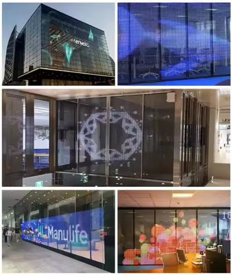 3D 4K Led Video Wall with IP40 / IP20 LED Holographic Invisible Transparent Screen