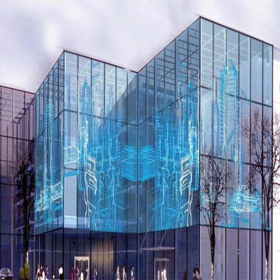 Holographic Invisible LED Transparent Screen 160°/140° Viewing Angle Hologram Screen