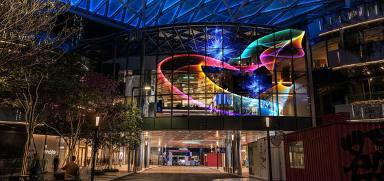 Holographic Invisible LED Transparent Screen 160°/140° Viewing Angle Hologram Screen