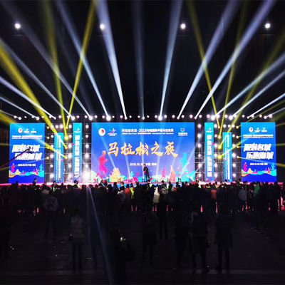 500x1000mm P2.9 P3.91 P4.81 Seamless Splicing Rental LED Display Screen Outdoor Giant Stage Background