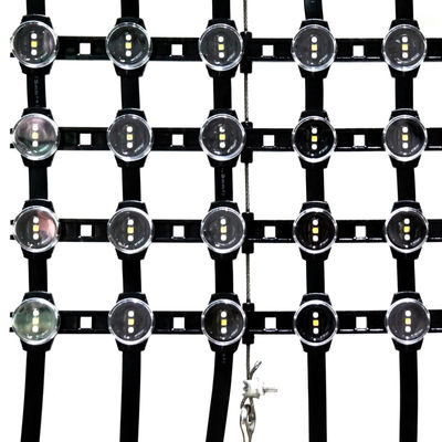 High Brightness Flexible Transparent LED Mesh Screen Display P40 P50 P55mm