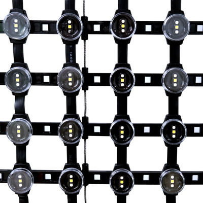 High Brightness Flexible Transparent LED Mesh Screen Display P40 P50 P55mm