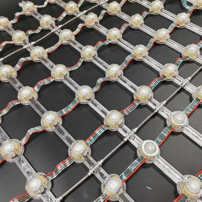 High Transparency LED Pixel Grid Screen Transparent Mesh Display P50 Grid LED Screen