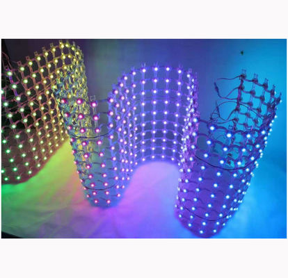 High Transparency LED Pixel Grid Screen Transparent Mesh Display P50 Grid LED Screen