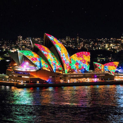 P20 P30 P40 LED Film Screen Giant Glass Curtain Wall Advertising Display