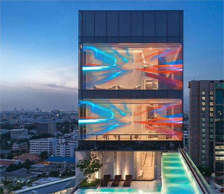 Aluminum Transparent LED Screen Panel for Clothing Store 1000*1000mm Giant Indoor Display P3.91mm Refresh Rate≥3840Hz