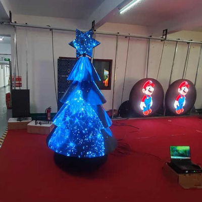 Merry Christmas HD LED Display Festive Atmosphere Special Christmas Tree Shopping Mall Turnkey LED Display Wih TUV