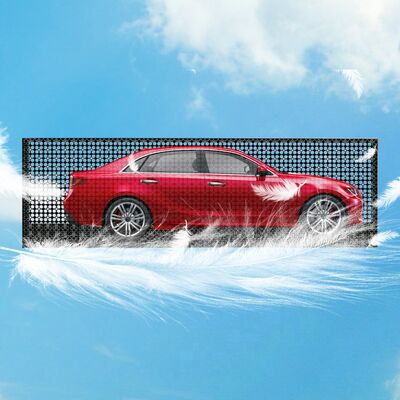 Car Glass Rear Window Led Display Advertising Adhesive Transparent Full Color Wifi 4G Display Board Taxi Rear Window