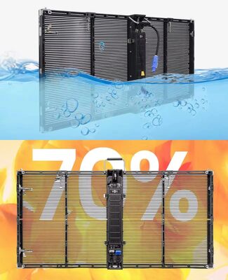 Outdoor Transparent Events Led Screen P3.91 Panel Indoor Video Wall For Glass Window Digital Signage Displays